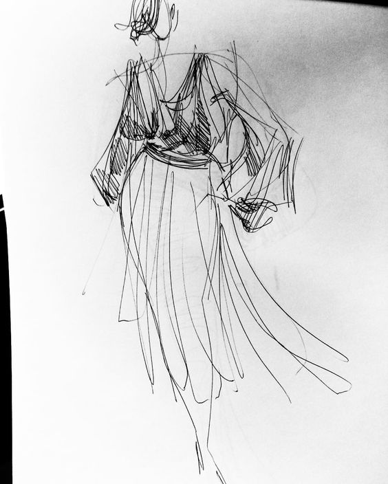 fashion sketch • Kamilla Isalieva